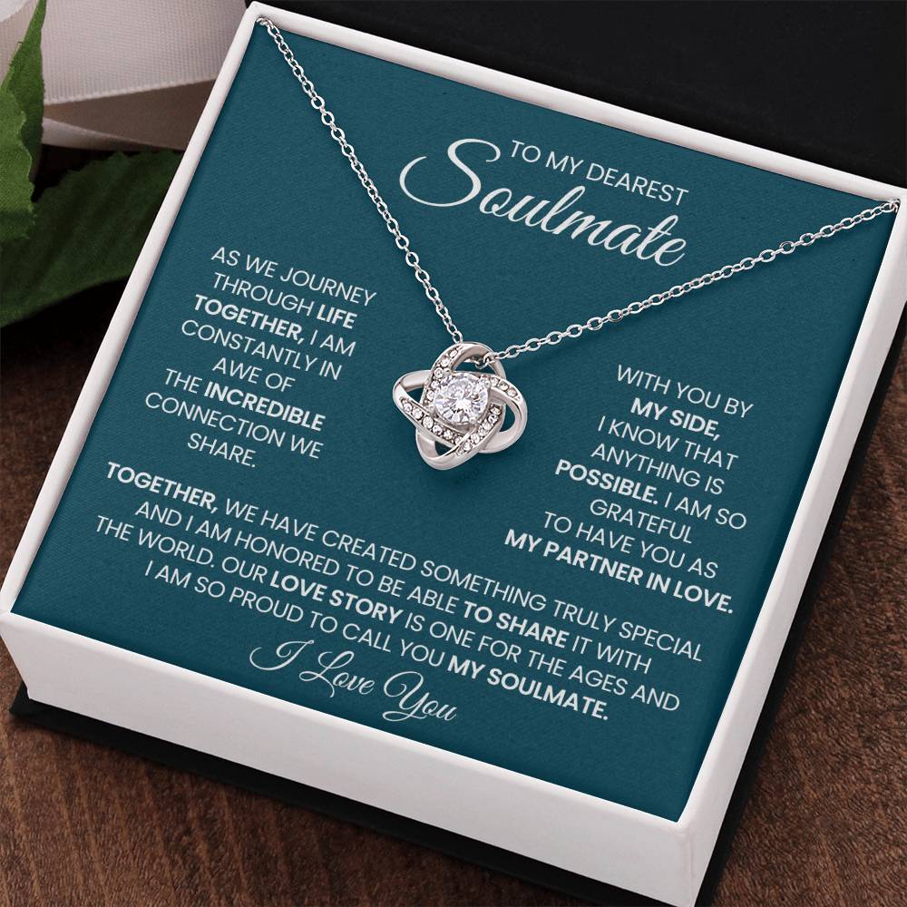 To My Dearest Soulmate Love Knot Necklace – Incredible Connection — product image 17