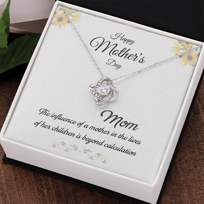 Mom Love Knot Necklace – Influence Beyond Measure