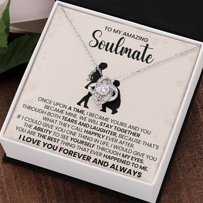 To My Amazing Soulmate Love Knot Necklace – Happily Ever After Love — product thumbnail 17