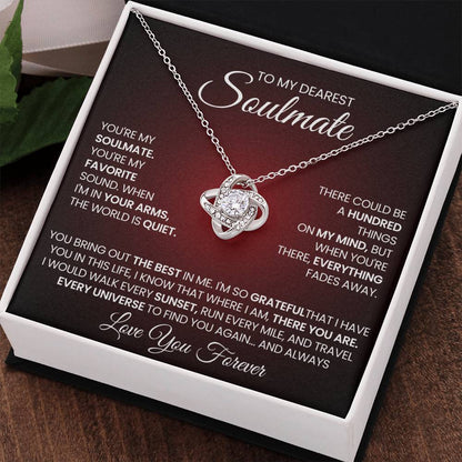 To My Dearest Soulmate Love Knot Necklace – My Favorite Sound — product thumbnail 17