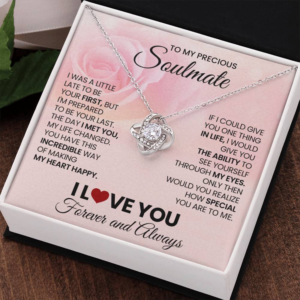 To My Precious Soulmate Love Knot Necklace – Last Everything — product image 17