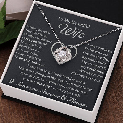 To My Beautiful Wife Love Knot Necklace – My Life and Inspiration — product thumbnail 36