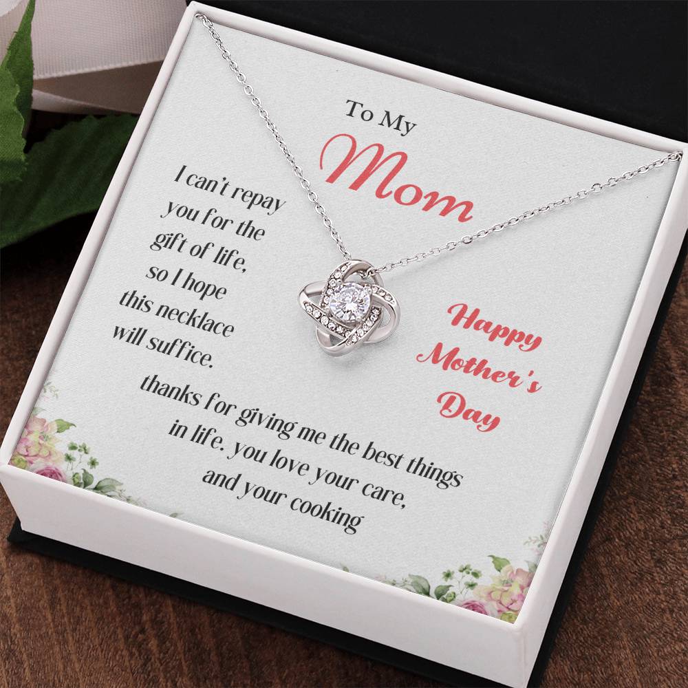 To My Mom Love Knot Necklace – Thank You for the Best Things — product image 18