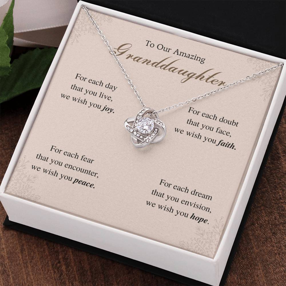 To My Granddaughter Love Knot Necklace – For Each Day — product image 17