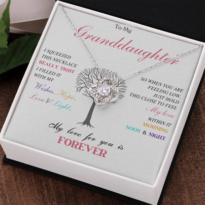 To My Granddaughter Love Knot Necklace – My Love Is Forever — product thumbnail 17