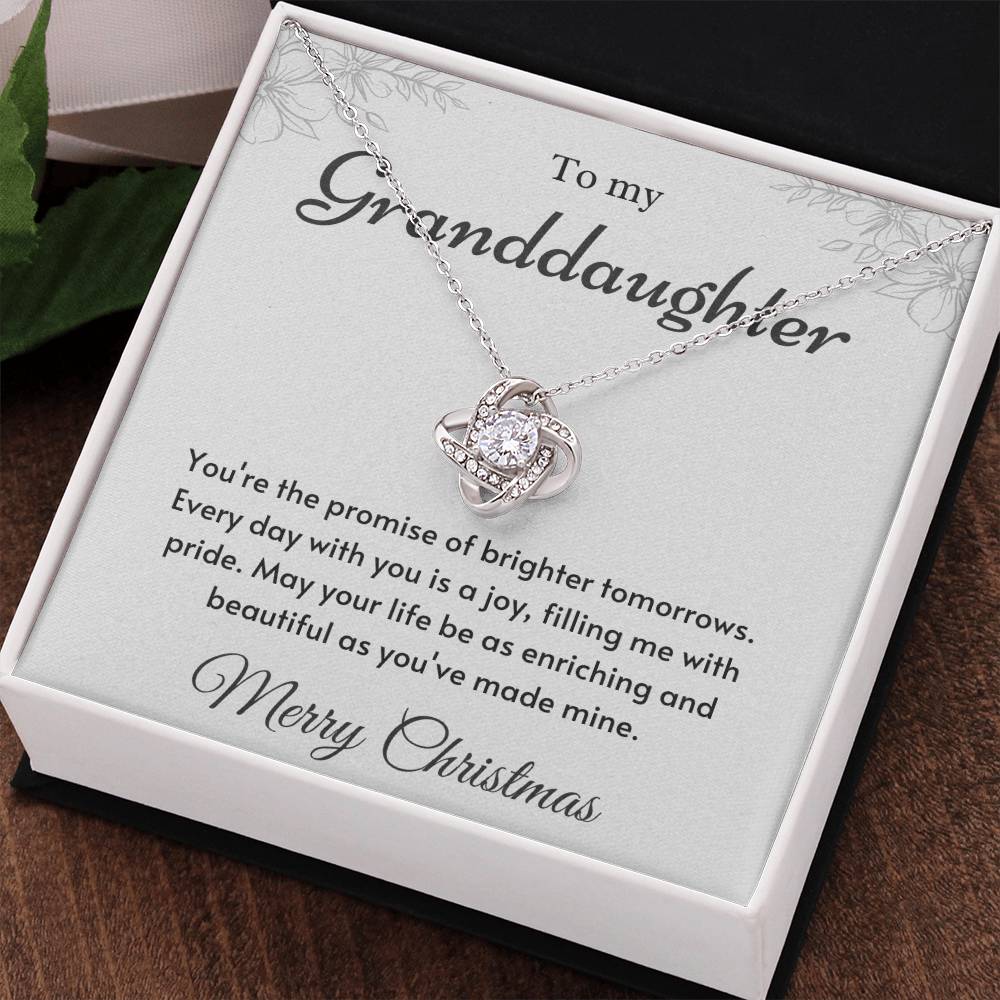To My Granddaughter Love Knot Necklace – Brighter Tomorrows — product image 36