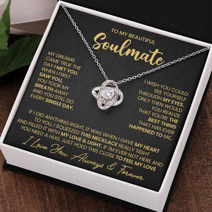 To My Soulmate Love Knot Necklace – Dreams Came True — product thumbnail 36