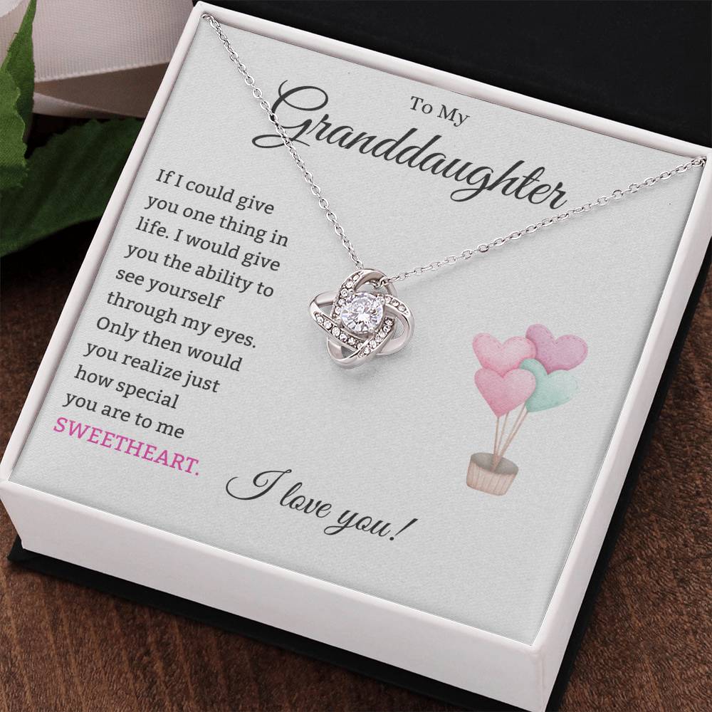 To My Granddaughter Love Knot Necklace – If I Could Give You — product image 34
