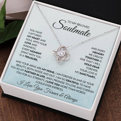 To My Beloved Soulmate Love Knot Necklace – My Sanctuary — product thumbnail 17