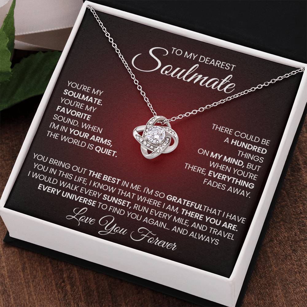 To My Dearest Soulmate Love Knot Necklace – My Favorite Sound — product image 35