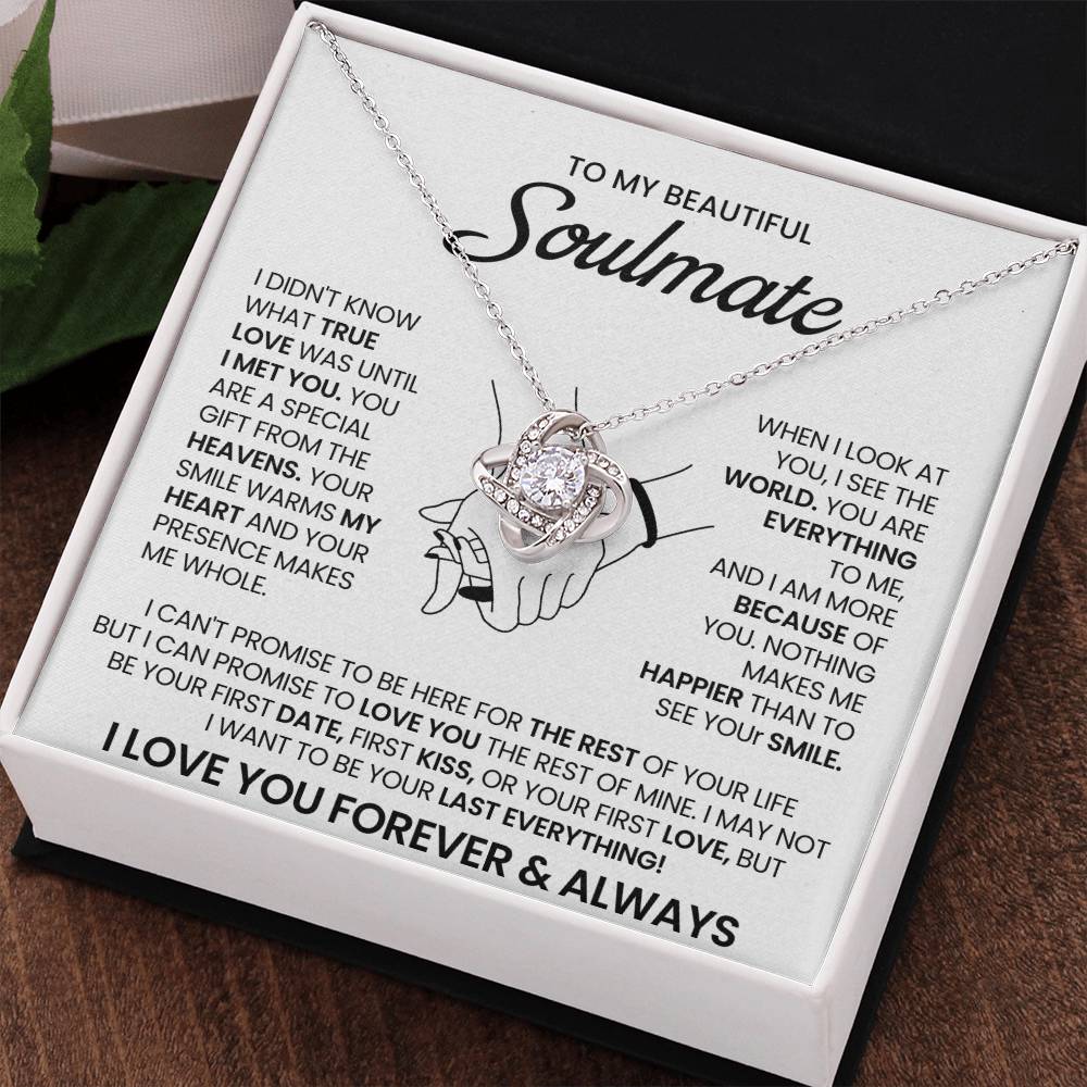 To My Beautiful Soulmate Love Knot Necklace – My Special Gift — product image 37
