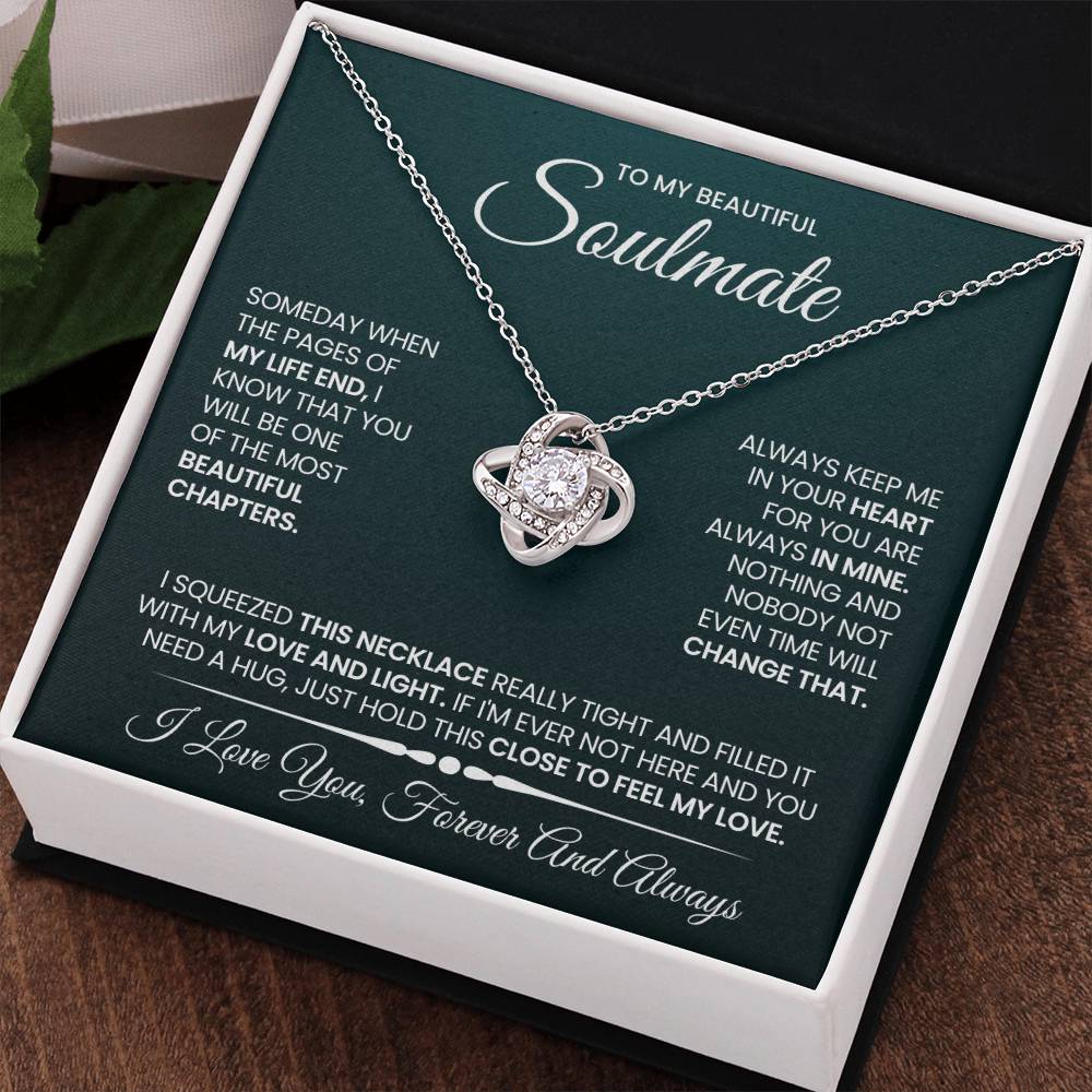 To My Soulmate Love Knot Necklace – Beautiful Chapter — product image 17