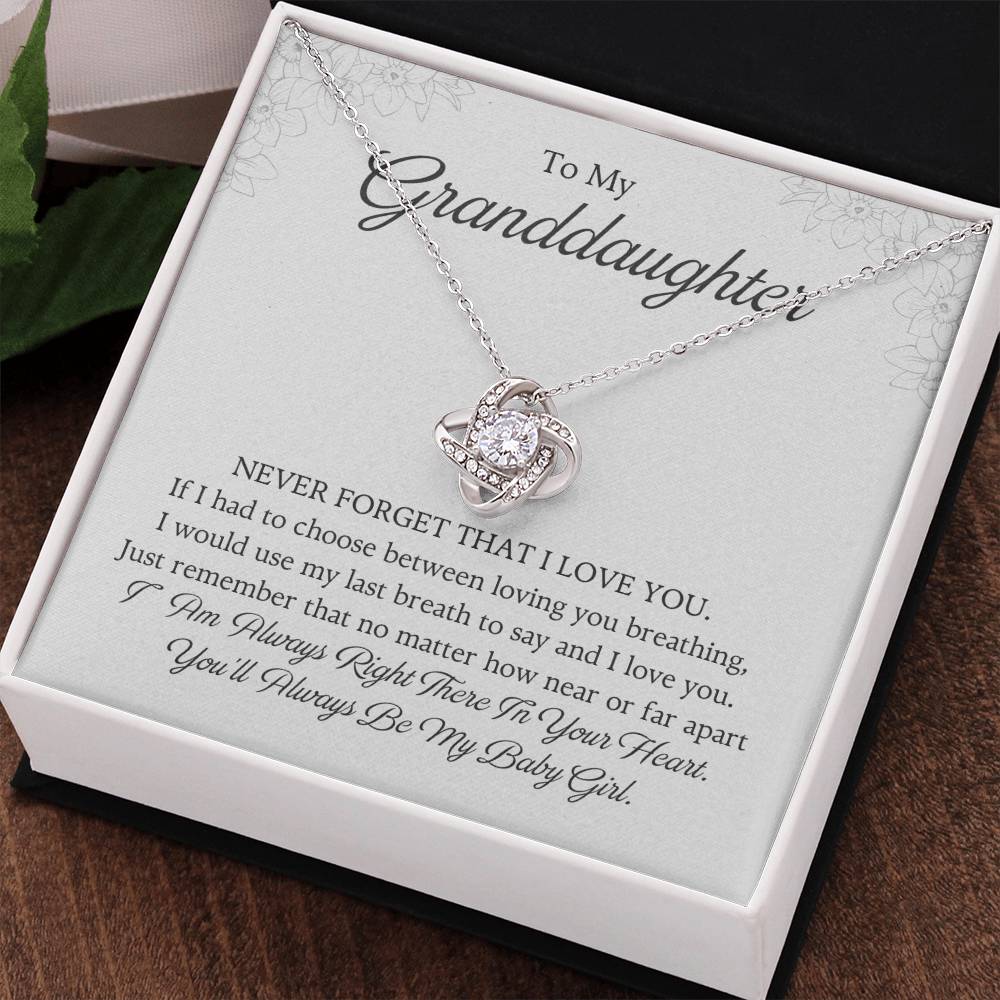 To My Granddaughter Love Knot Necklace – I Love You Always — product image 38