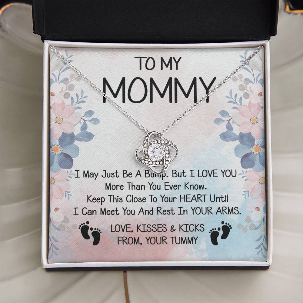 To My Mommy Gift Love Knot Necklace With Beautiful Message Card for Ne