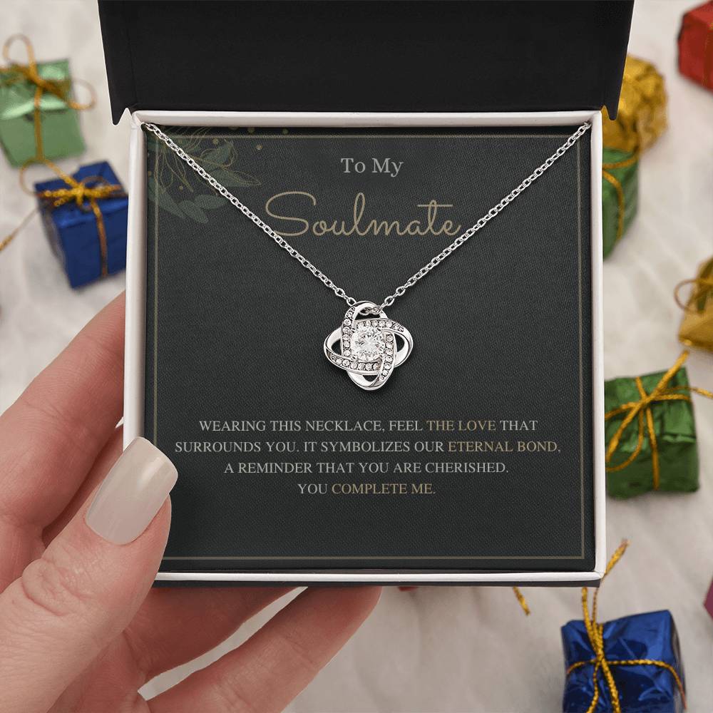 To My Soulmate Love Knot Necklace – Our Eternal Bond