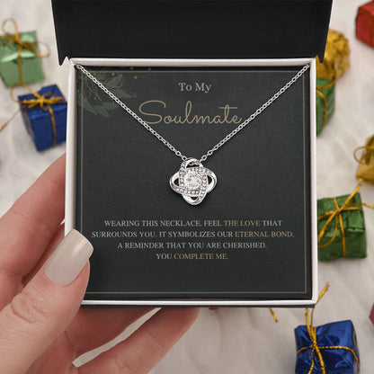 To My Soulmate Love Knot Necklace – Our Eternal Bond