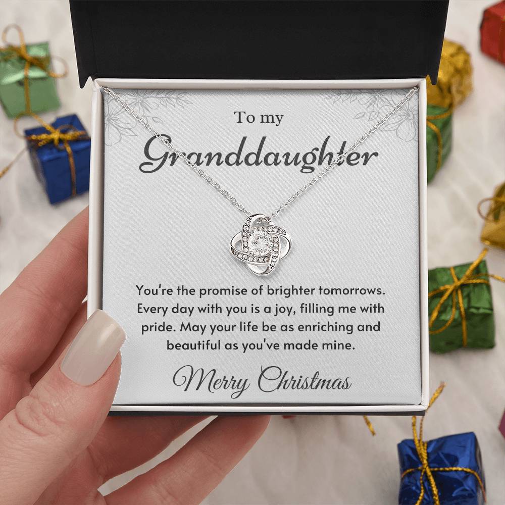 To My Granddaughter Love Knot Necklace – Brighter Tomorrows — product image 8
