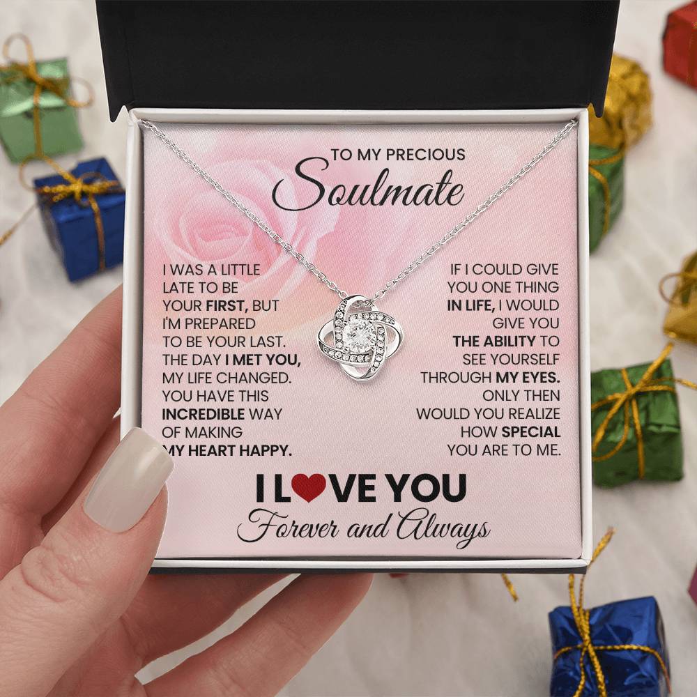 To My Precious Soulmate Love Knot Necklace – Last Everything — product image 27