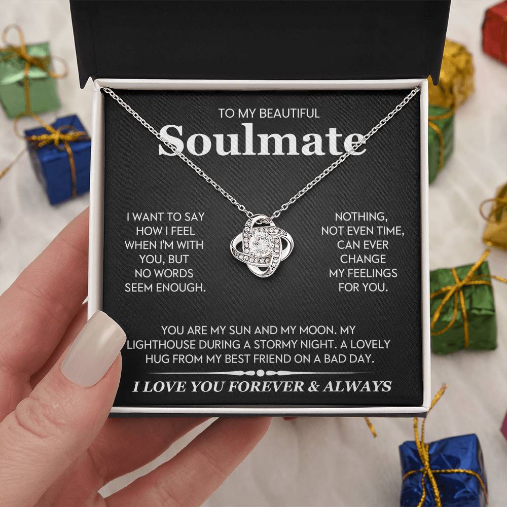 To My Beautiful Soulmate Love Knot Necklace – My Sun and Moon — product image 29