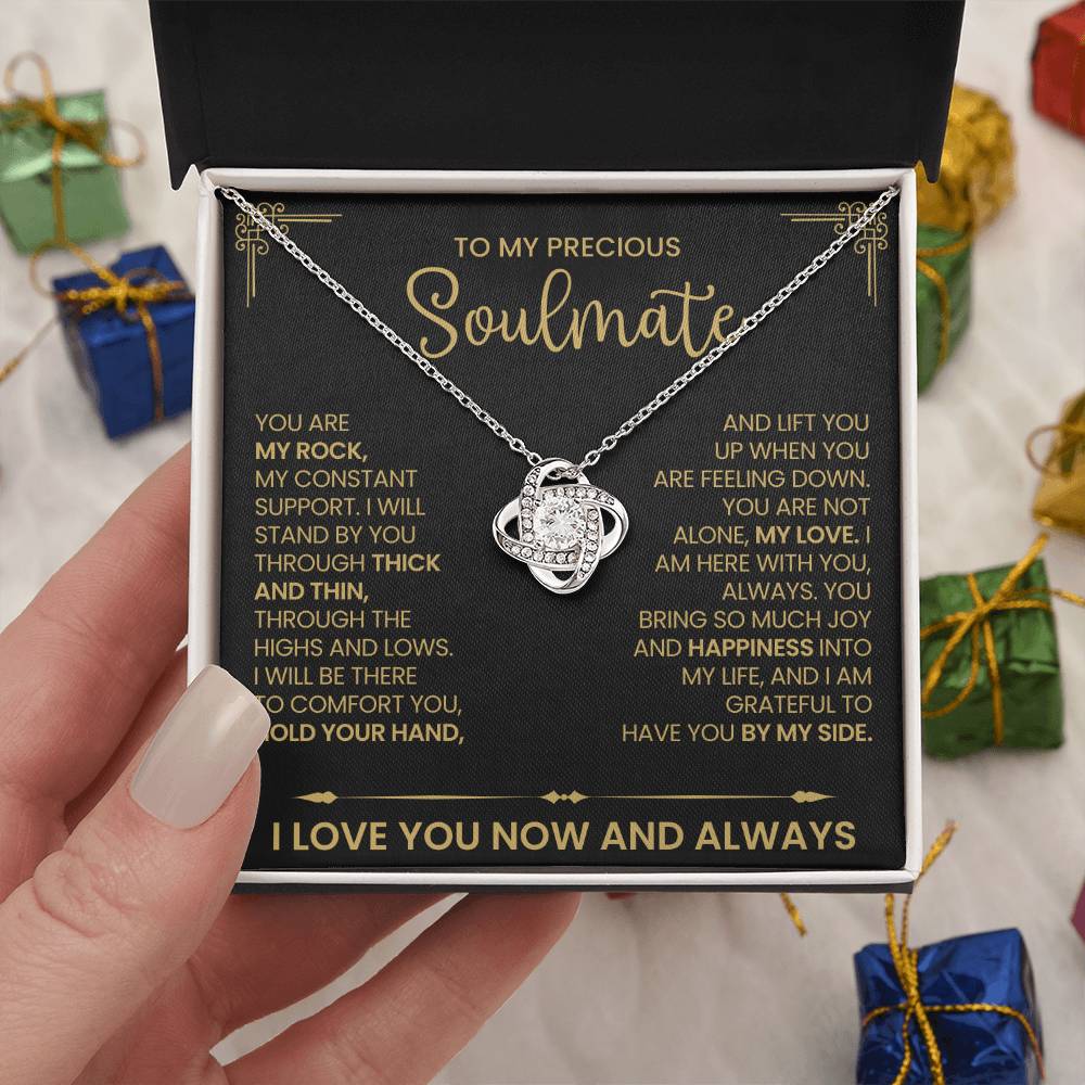 To My Precious Soulmate Love Knot Necklace – My Constant — product image 26