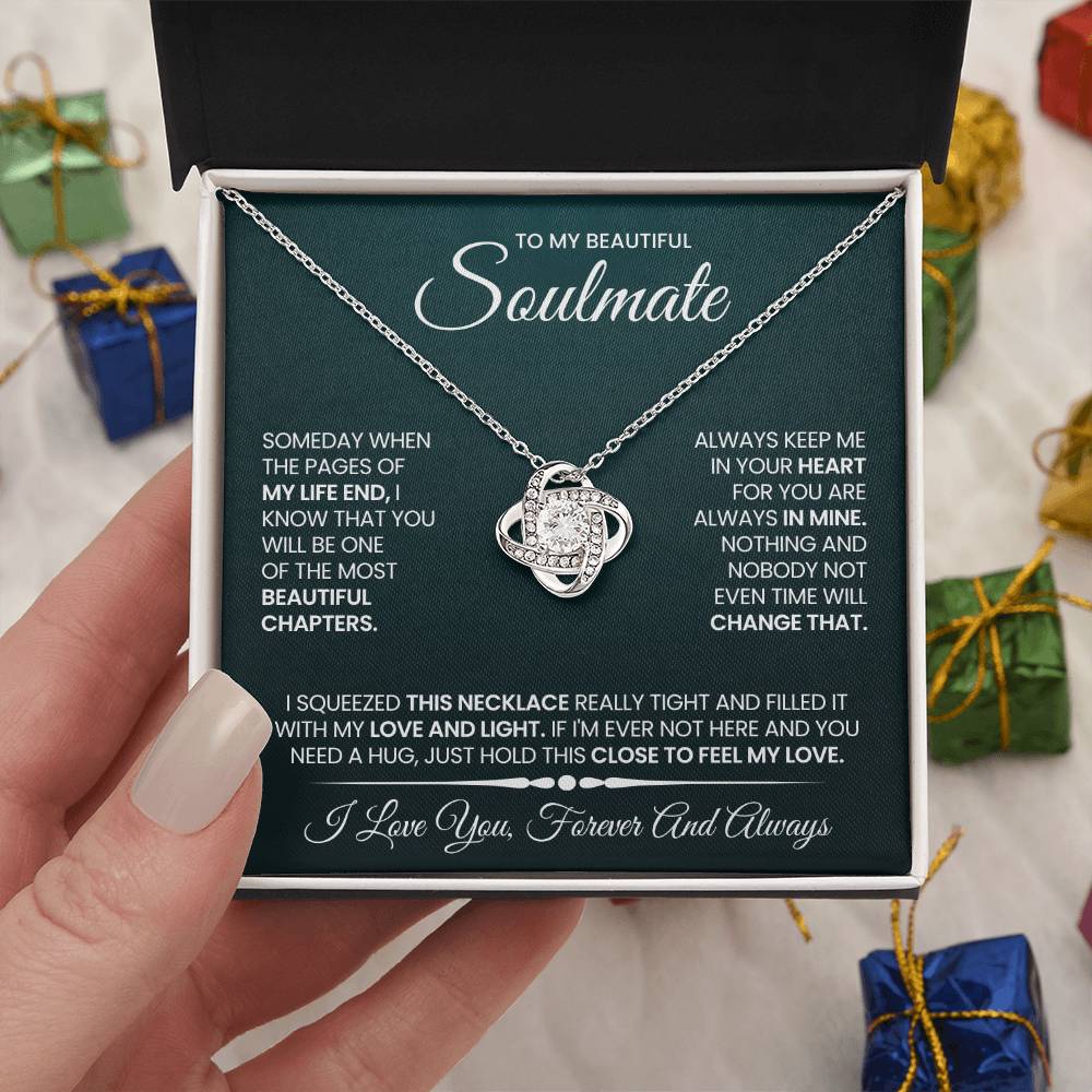 To My Soulmate Love Knot Necklace – Beautiful Chapter — product image 27