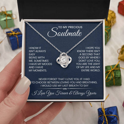To My Precious Soulmate Love Knot Necklace – Never Forget My Love — product thumbnail 27
