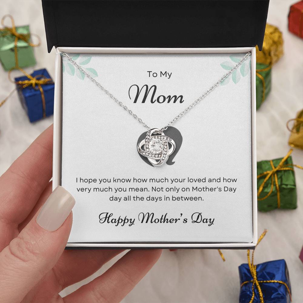 To My Mom Love Knot Necklace – You Know How Much I Love You — product image 9