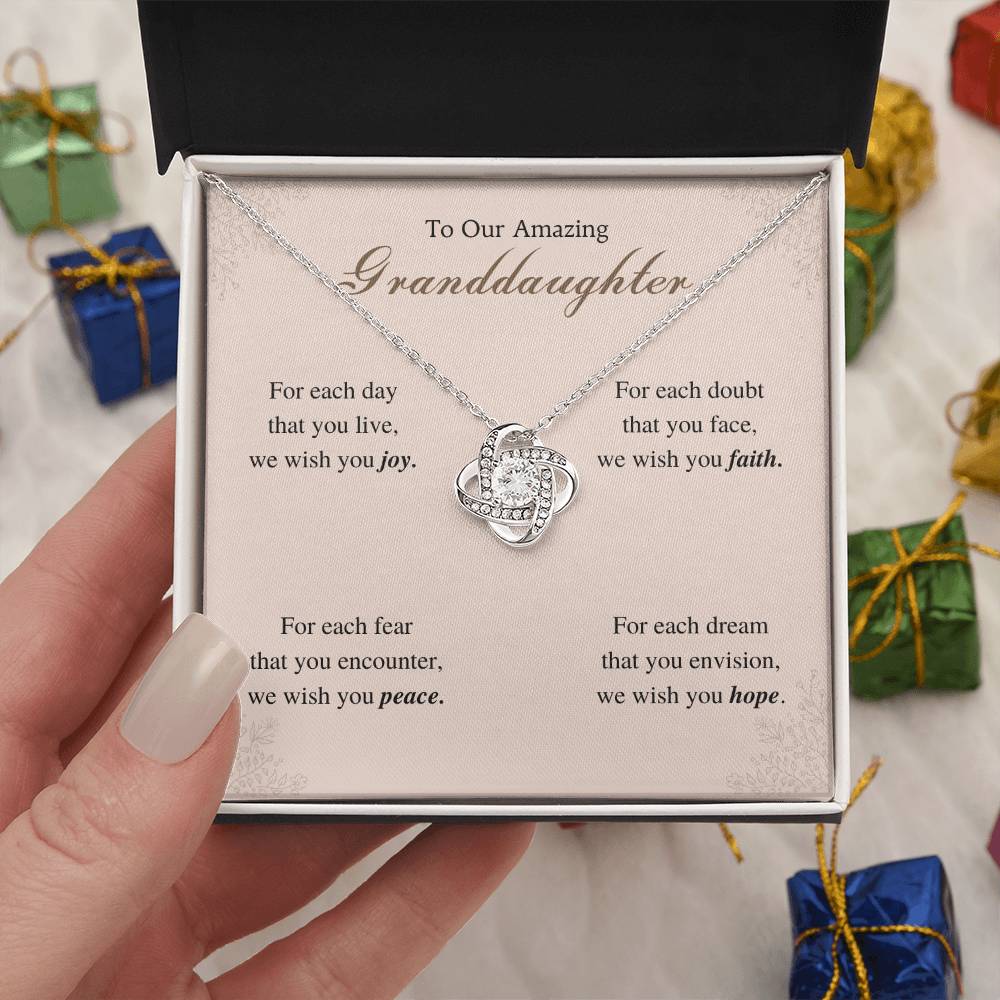 To My Granddaughter Love Knot Necklace – For Each Day — product image 26