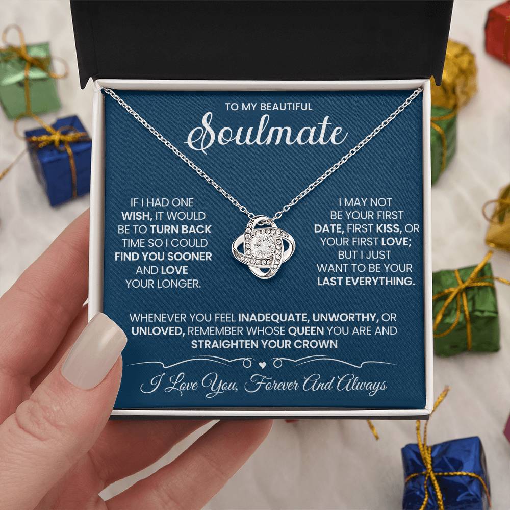 To My Soulmate Love Knot Necklace – My Last Everything — product image 8