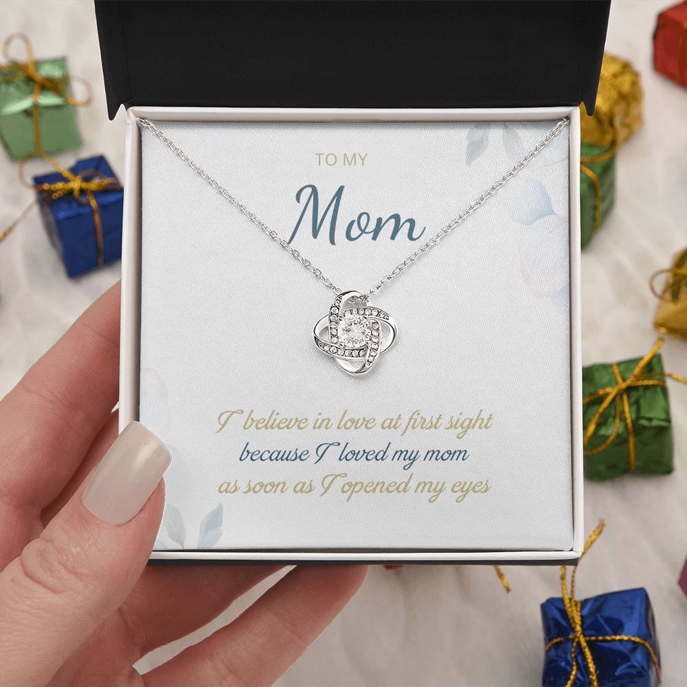 To My Mom Love Knot Necklace – Love at First Sight Gift
