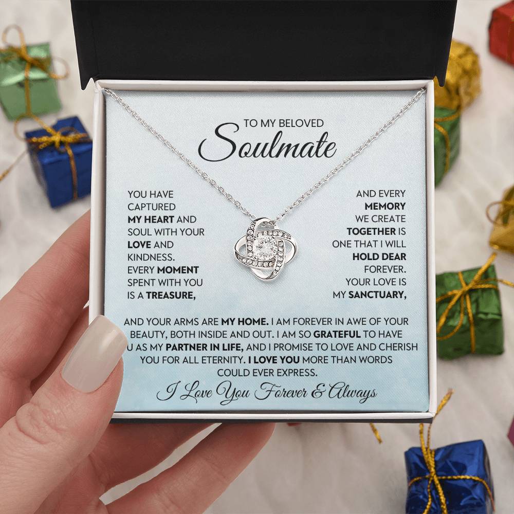 To My Beloved Soulmate Love Knot Necklace – My Sanctuary — product image 8