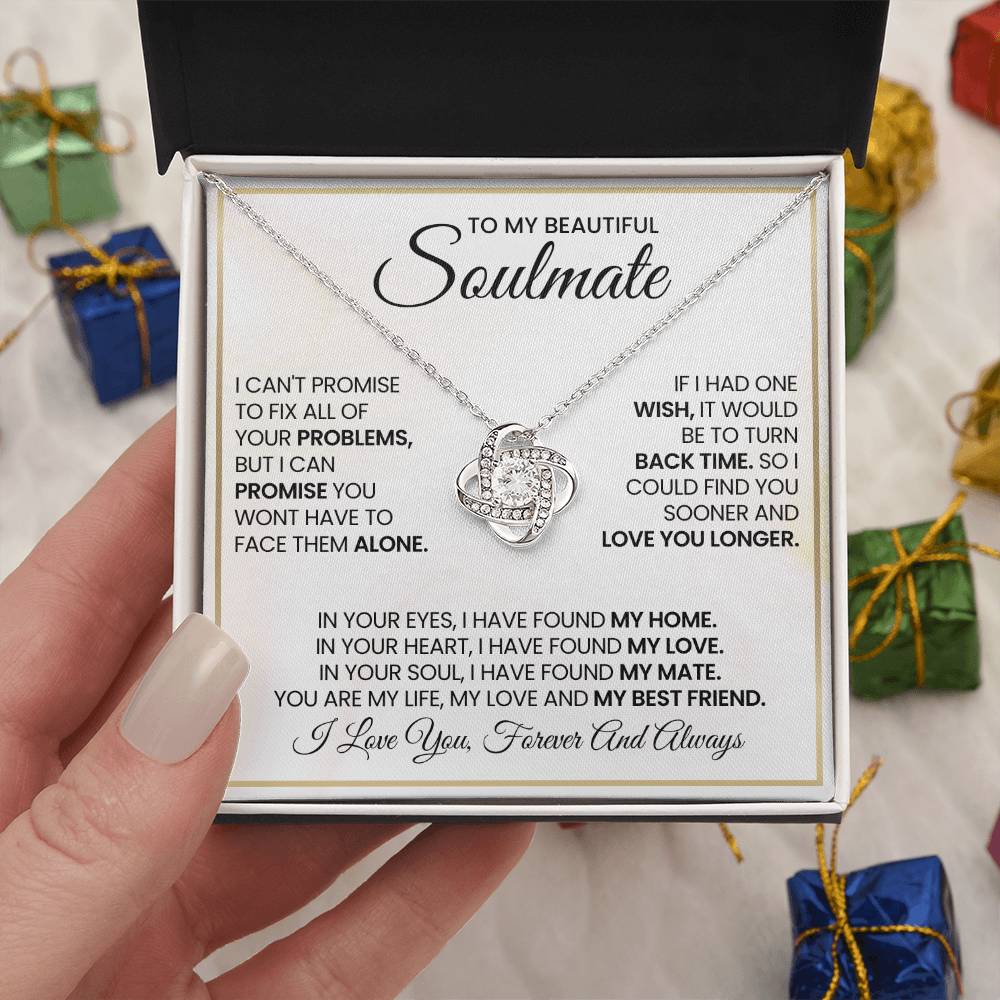 To My Beautiful Soulmate Love Knot Necklace – My Home and Love — product image 24