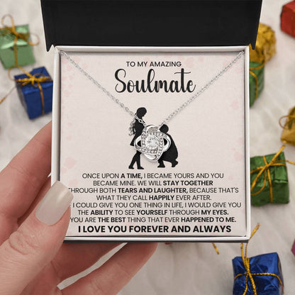 To My Amazing Soulmate Love Knot Necklace – Happily Ever After Love — product thumbnail 28