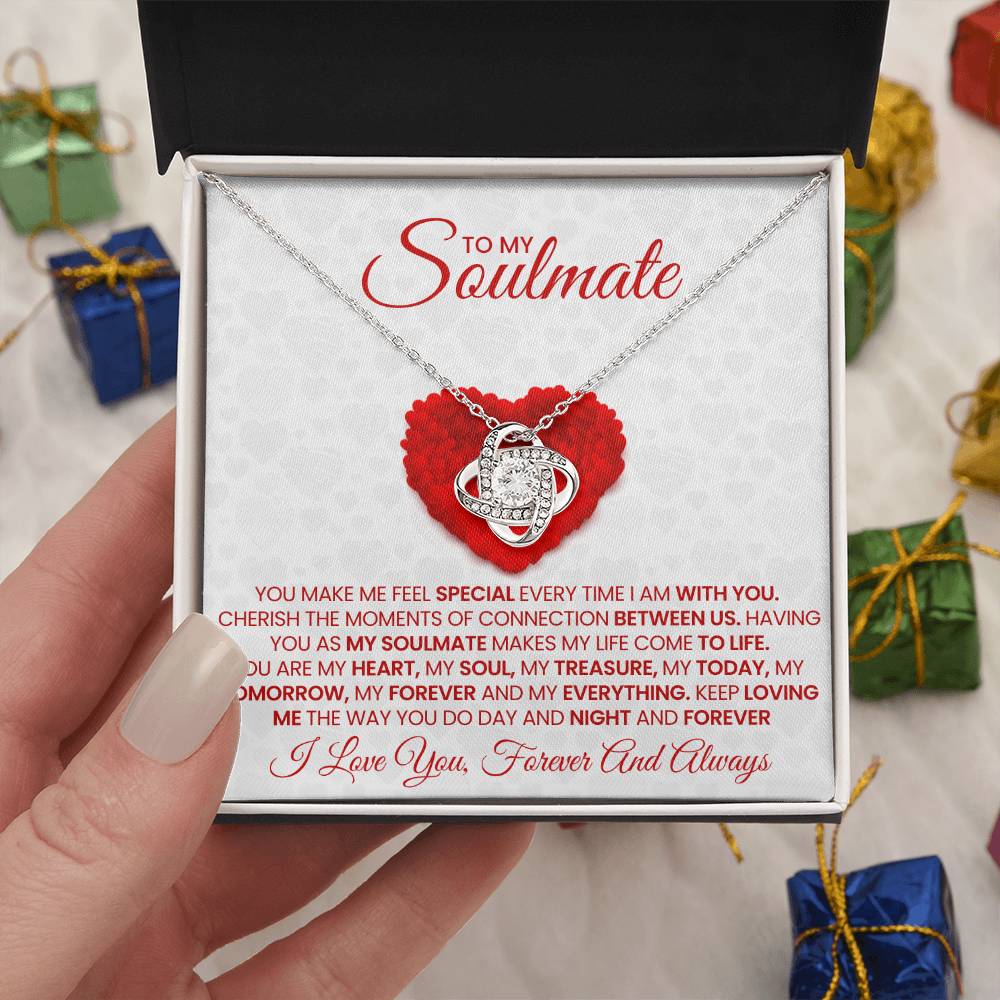 To My Soulmate Love Knot Necklace – My Today, Tomorrow & Forever — product image 8
