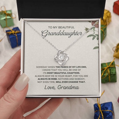To My Beautiful Granddaughter Love Knot Necklace – My Beautiful Chapter — product thumbnail 26