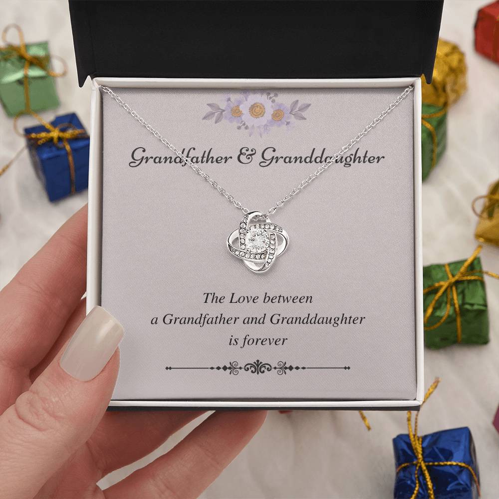 To My Granddaughter Love Knot Necklace – Love That Lasts Forever — product image 8