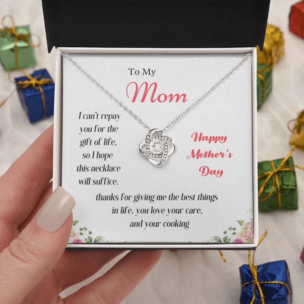 To My Mom Love Knot Necklace – Thank You for the Best Things — product image 27