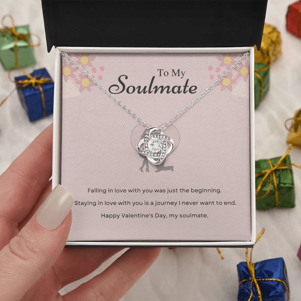 Valentine's Love Knot Necklace for Soulmate – Journey of Love