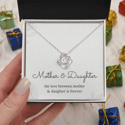 Mother & Daughter Love Knot Necklace – Forever Bond Gift