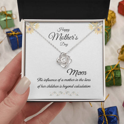 Mom Love Knot Necklace – Influence Beyond Measure