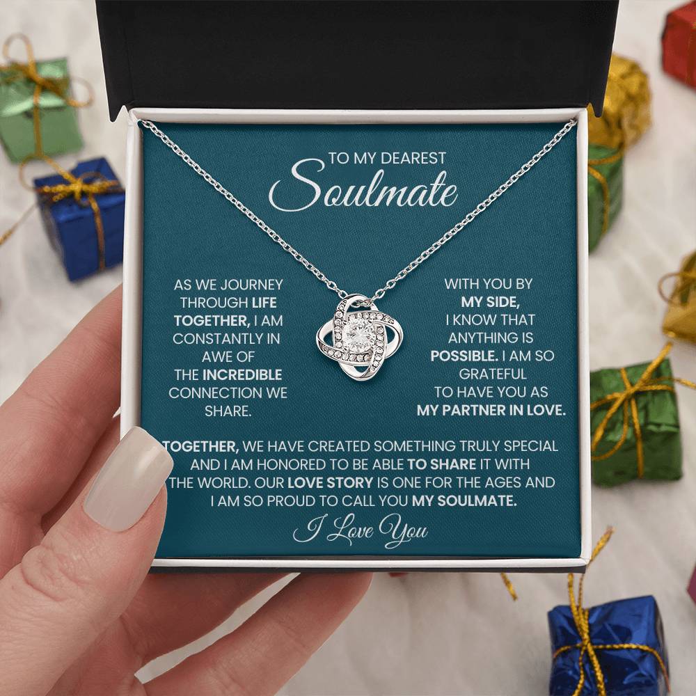 To My Dearest Soulmate Love Knot Necklace – Incredible Connection — product image 28