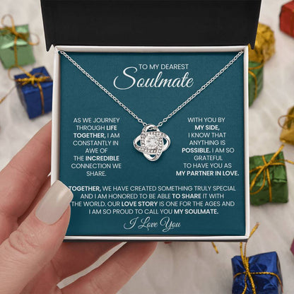 To My Dearest Soulmate Love Knot Necklace – Incredible Connection — product thumbnail 28
