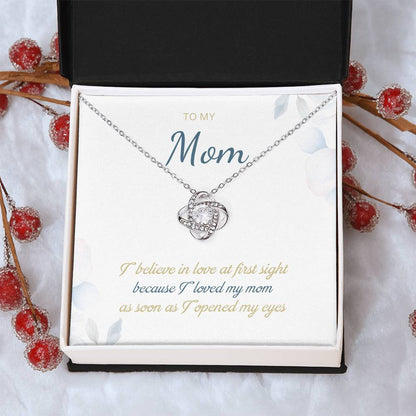 To My Mom Love Knot Necklace – Love at First Sight Gift