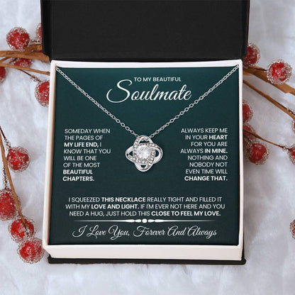 To My Soulmate Love Knot Necklace – Beautiful Chapter — product thumbnail 12