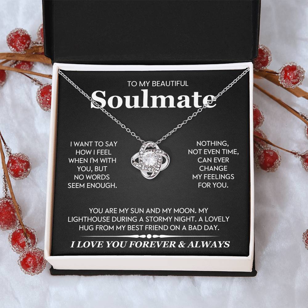 To My Beautiful Soulmate Love Knot Necklace – My Sun and Moon — product image 33