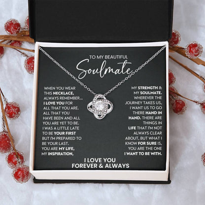 To My Beautiful Soulmate Love Knot Necklace – All That You Are — product thumbnail 12