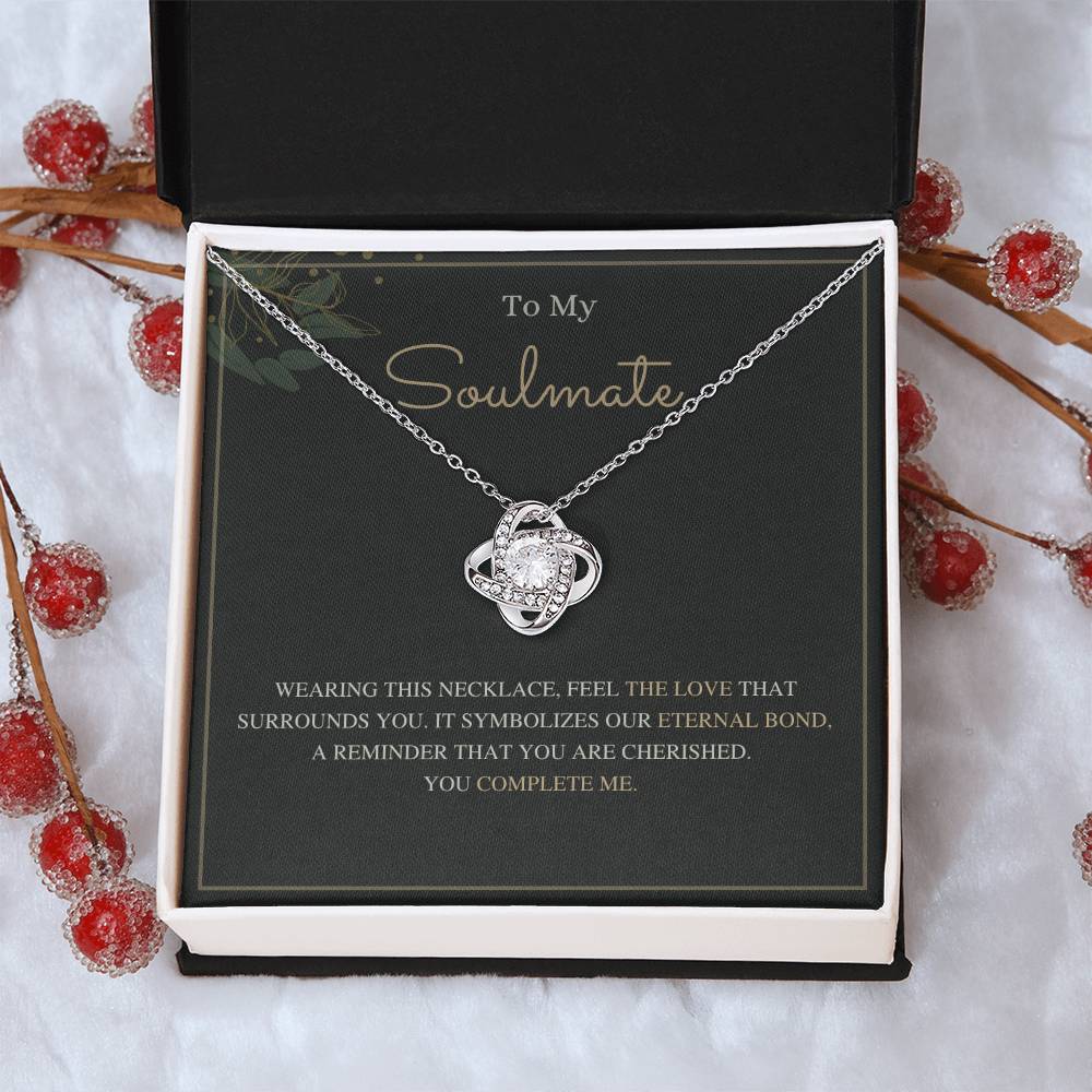 To My Soulmate Love Knot Necklace – Our Eternal Bond