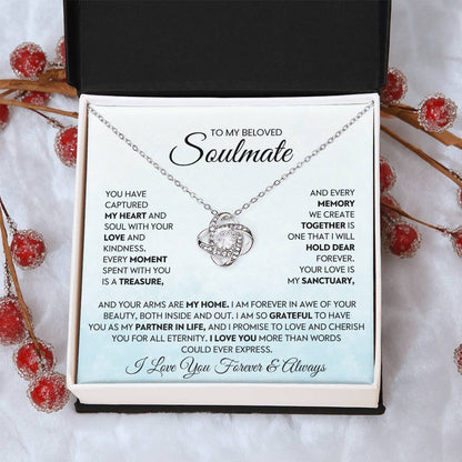 To My Beloved Soulmate Love Knot Necklace – My Sanctuary — product thumbnail 29