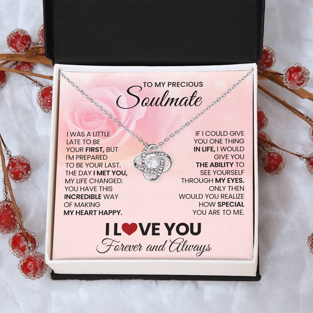 To My Precious Soulmate Love Knot Necklace – Last Everything — product image 31