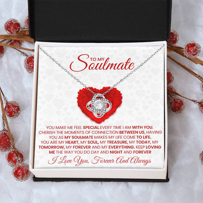 To My Soulmate Love Knot Necklace – My Today, Tomorrow & Forever — product thumbnail 12